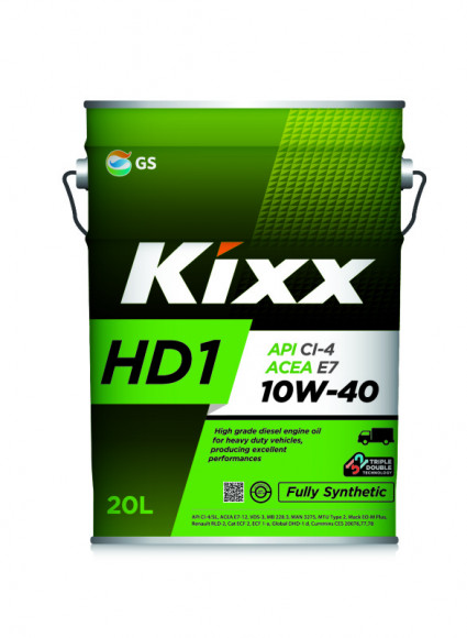 Масло моторное Kixx HD1 CI-4 10W-40 (D1) /20л синтетика