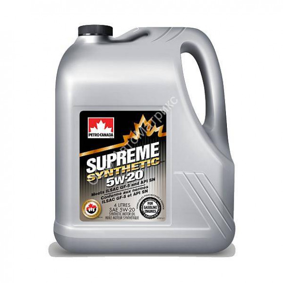 Моторное масло для бензиновых двигателей Petro-Canada SUPREME SYNTHETIC 5W-20 (12*1 л)